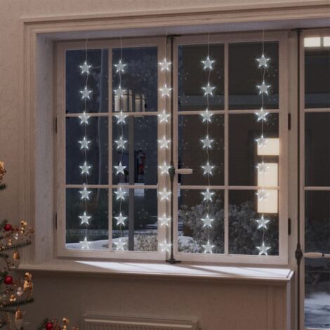 Guirlande lumineuse à étoiles LED 200 LED Blanc 8 fonctions vidaXL