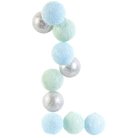 Guirlande Lumineuse à Led "10 Boules" 192cm Bleu