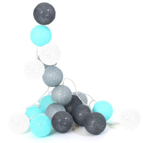 Guirlande Lumineuse à Led "20 Boules" 345cm Bleu