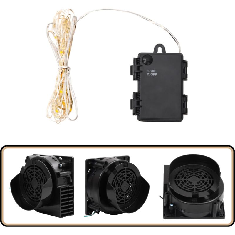 Guirlande lumineuse à led avec 90 led et ventilateur 900 cm - Guirlande Lumineuse - Éclairage Festif - Décoration Noel - Décoration Intérieure