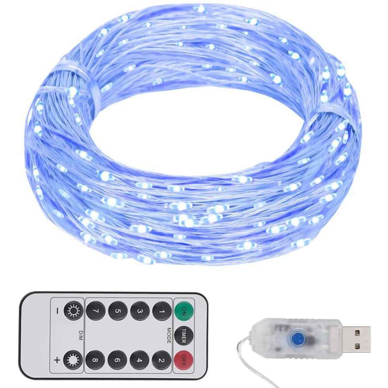 Guirlande led avec 150 led Bleu 15 m Vidaxl Guirlande led avec 150 led Bleu 15 m Vidaxl
