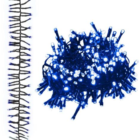 Guirlande lumineuse à LED groupées 3000 LED Bleu 23 m PVC CFW88656
