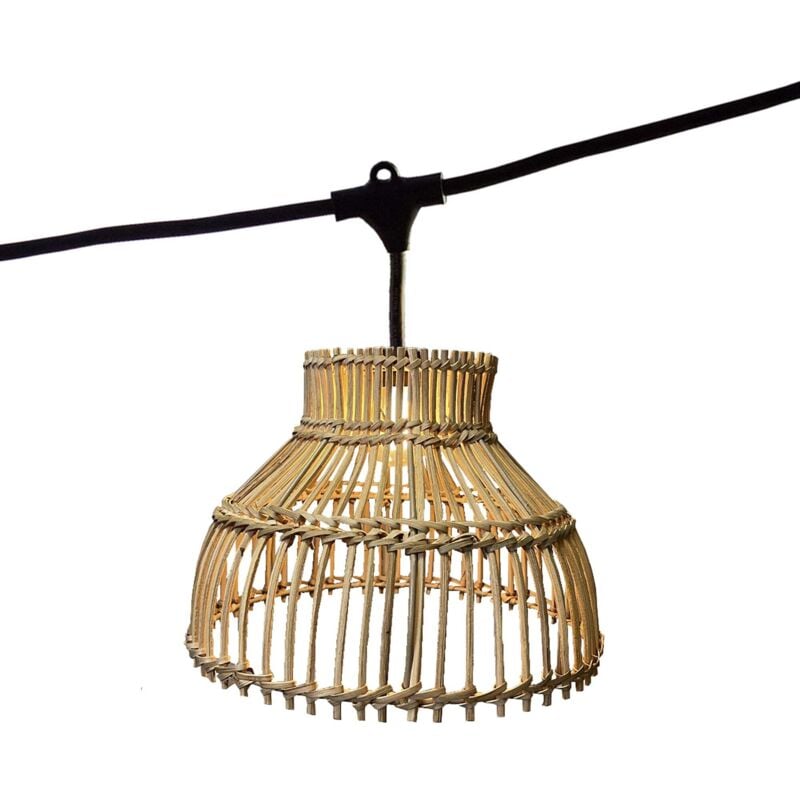Guirlande lumineuse amelia light connectable Marron Rotin 6m