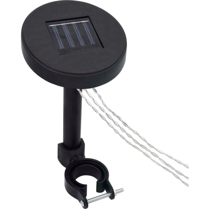 Vidaxl - Guirlande lumineuse à led avec panneau solaire pour belvédère