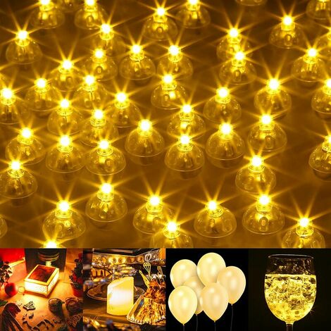 Guirlande Lumineuse Ballon LED, 500 Pcs Mini Ballons LED Ronds Imperméables Mini LED Lumières de Fête Micro Ampoules pour Lanterne en Papier Ballon Lumières Fête d'Anniversaire Décorations de Mariage