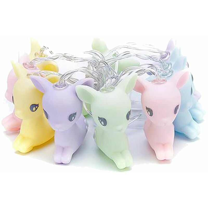 Guirlande lumineuse biches tons Pastel