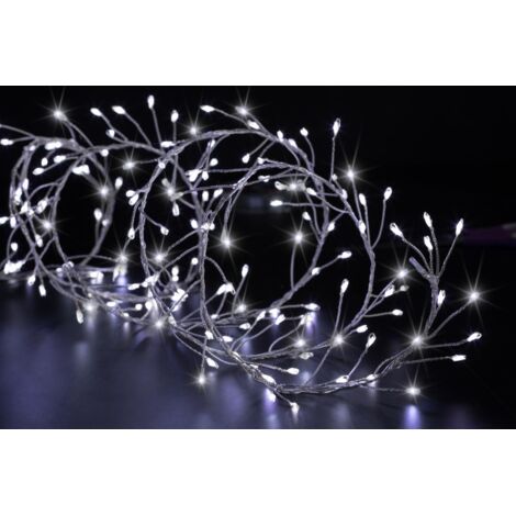 Guirlande lumineuse Boa 10 m 800 MicroLED Blanc froid 8 Jeux de lumière - Feeric Christmas
