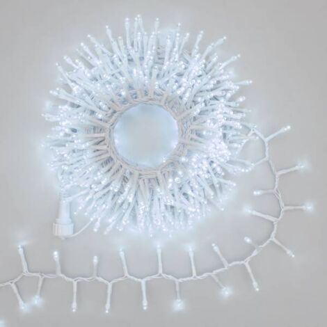Guirlande lumineuse Boa D6cm 10M 500 LED blanc froid extensible câble blanc IP44 31V SMART Connect  Lotti