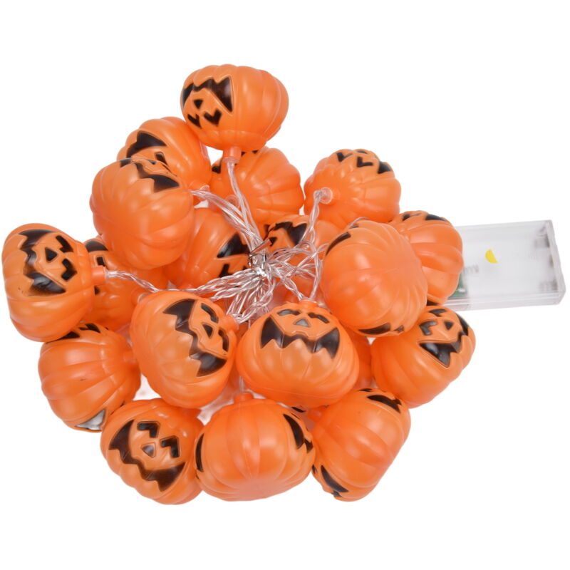 Guirlande lumineuse citrouille d'Halloween 20 led 3 mètres double mode guirlande lumineuse décorative pour festival