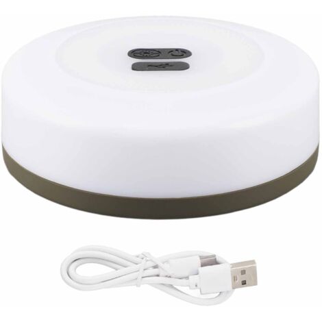 Guirlande lumineuse de camping 2 en 1, rechargeable par USB, étanche IP67, luminosité réglable, autonomie de 8 h et portée de 10 m. - AquaForge