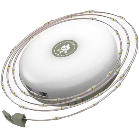 Guirlande Lumineuse de Camping, 8 Modes D'éclairage,2000mAh,Dure Jusqu'à 14 Heures,4 EN1 Guirlande Lumineuse Extérieure Portable Rechargeable