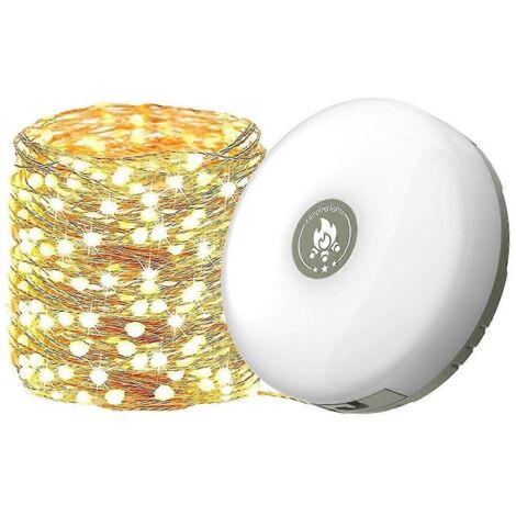 Guirlande lumineuse de camping avec 8 modes réglables, lanterne LED rechargeable, idéale pour le camping, la randonnée et les tentes.
