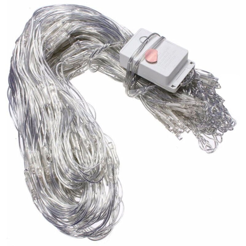 Guirlande lumineuse de Noël 320 led 9,8' x 6,5' 8 modes à brancher pour arbustes, jardin, fête, mariage, vacances