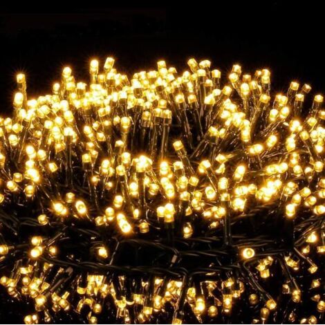 Guirlande lumineuse de Noël extérieure de 100 mètres avec 1000 LED, 8 modes, étanche IP44, convient aux sapins de Noël intérieurs et extérieurs, aux fêtes de Noël, aux mariages et aux jardins.