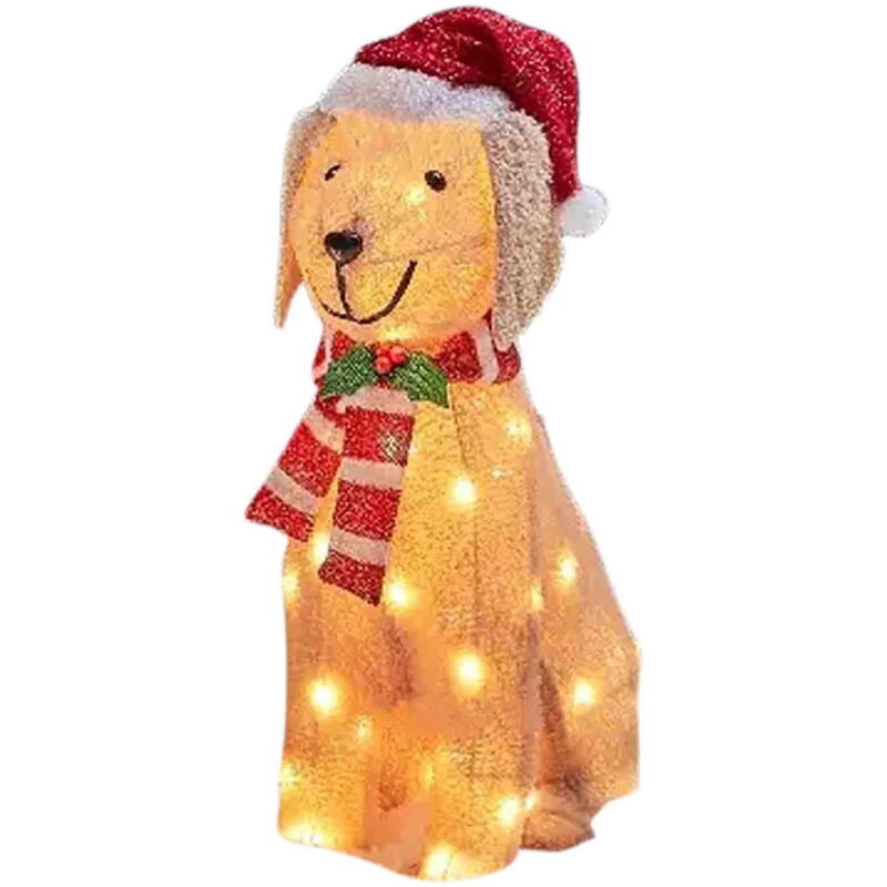 Guirlande lumineuse de Noël pour chien, décoration de cour, lumières LED, décoration de scène de Noël, décorations décoratives