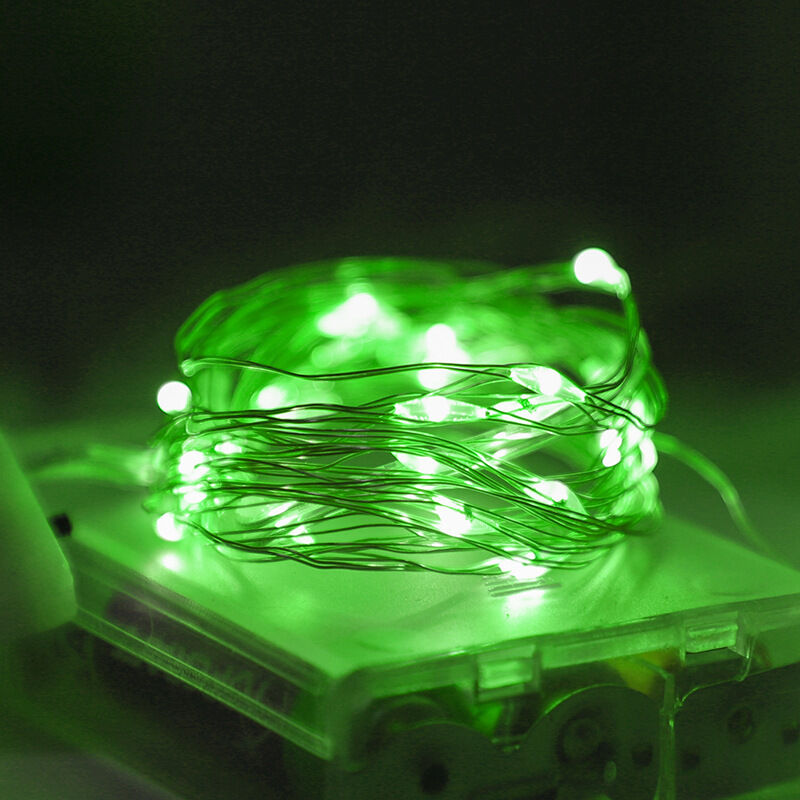 Guirlande lumineuse en fil de cuivre alimentée par batterie pour chambre, fête, festival, etc. (3 mètres, 30 lumières, lumière verte) Guirlande lumineuse en fil de cuivre alimentée par batterie pour chambre, fête, festival, etc. (3 mètres, 30 lumières, lumière verte)