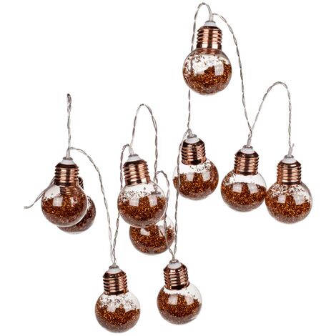 Guirlande lumineuse en forme d'ampoules 1.7 mètre