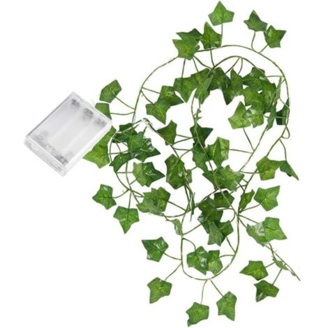 Guirlande Lumineuse en Forme de Feuille de Vigne 2m 20 LED Alimentée par Piles pour Décoration de Mariage de Maison