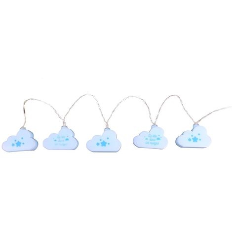 Navaris Guirlande Lumineuse LED - Guirlande Enfants 2m avec Animaux -  Décoration Chambre Enfant Bébé - Lumière Blanc Chaud - 10x Alpaga Crème