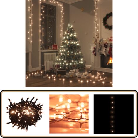 Guirlande Lumineuse Noël 5 M Avec 50 LEDs - IP44, Piles, Pour Intérieur Et Extérieur
