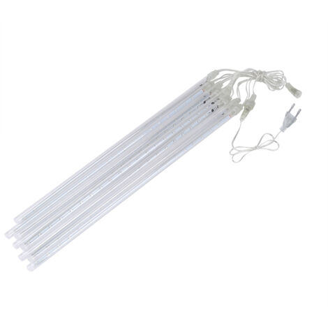Guirlande lumineuse étanche SMD2835 LED, 8 tubes, décoration extérieure de vacances de noël, 46cm, blanc