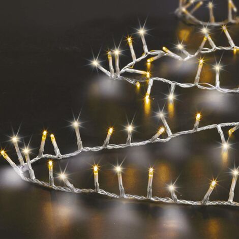 Guirlande lumineuse extérieur 500 LED blanc froid/chaud 12m - Feeric lights & christmas