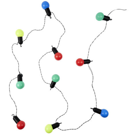 Guirlande Lumineuse Extérieur "Ampoule Multicolore" 5m Noir