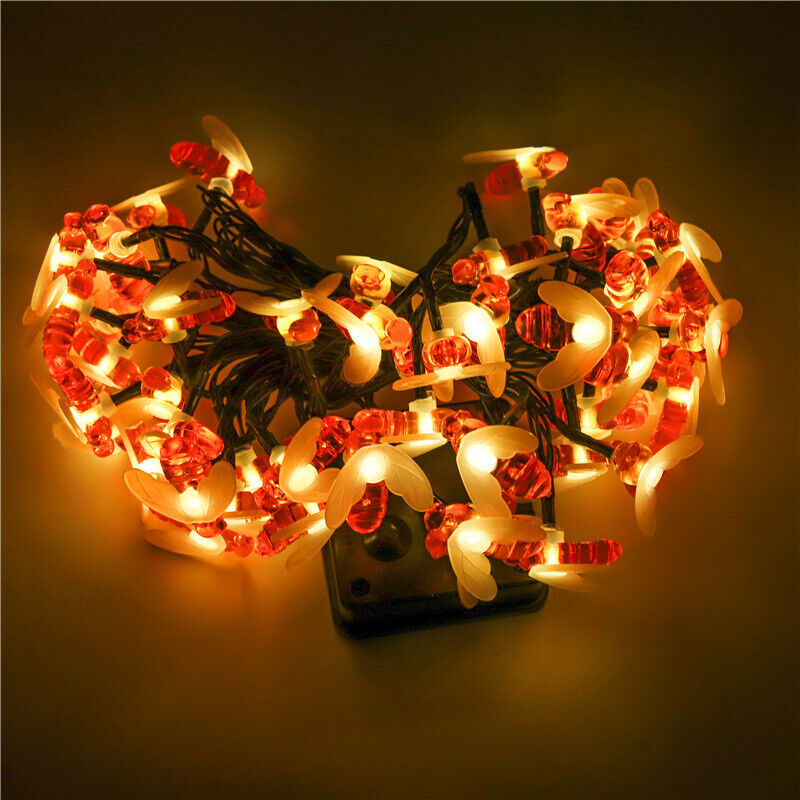Guirlande Lumineuse Exterieur Lampe Solaire, 50 led 7 m 8 modes Étanche Eclairage d'Ambiance Jolies Décoration Lumière pour Jardin Terrasse Clôture