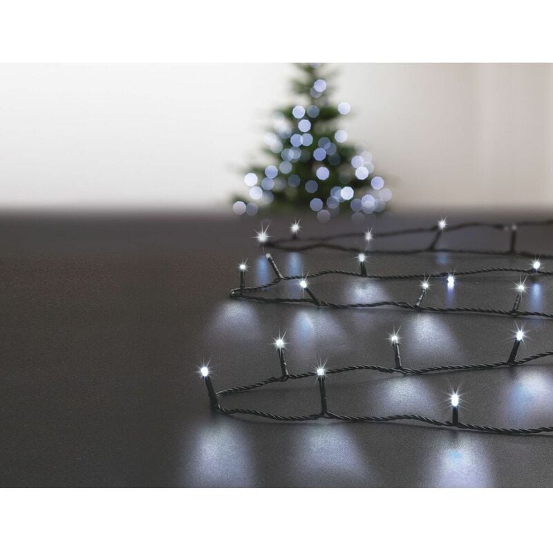 Fééric Lights And Christmas - Guirlande lumineuse Extérieur programmable 14 mètres 192 led Blanc Froid - Feeric Christmas - Blanc froid