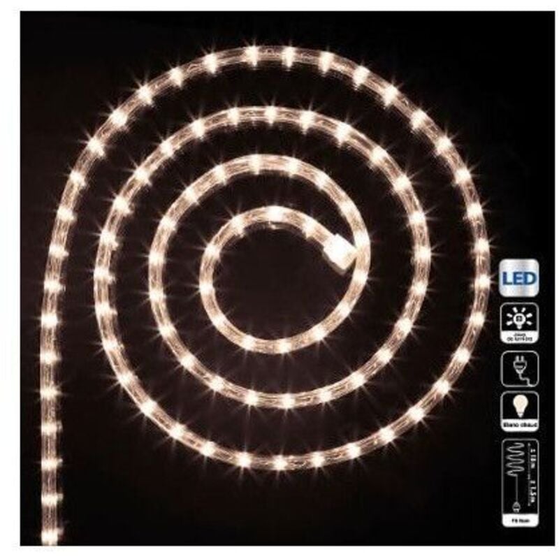 Tube électrique extérieur 18m 324 LED blanc chaud - Feeric lights & christmas