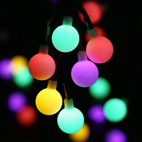 Guirlande Lumineuse Exterieur Solaire, 10M 100 LED Guirlande Solaire Lampe Étanche IP65 avec 8 Modes Lampes Cordes Solaire