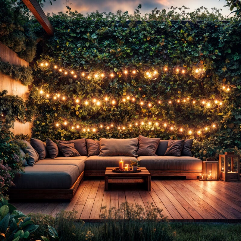 Guirlande Lumineuse Extérieure Easyfit avec 10 Ampoules 5,65 m 2700K Blanc chaud