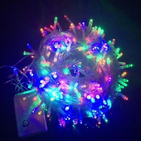 Guirlande lumineuse extérieure LED étanche 10m, 20m, 30m, 50m  Décoration colorée pour arbres  Prise EU 220V - DRFT18309