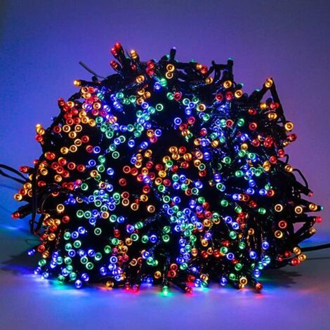 Guirlande Lumineuse Exterieure Solaire -300 LED 2 x 33m - 8 Modes Guirlande Solaire Exterieur - IP65 - Guirlande Exterieur - Pour Balcon, Jardin, Sapin de Noël, Fête