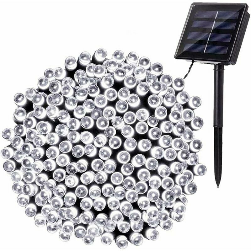 Guirlande Lumineuse Extérieure Solaire FlkwoH, 22 Mètres avec 200 led, Étanche, 8 Modes d'Éclairage, Parfaite pour Décoration de Jardin, Terrasse,