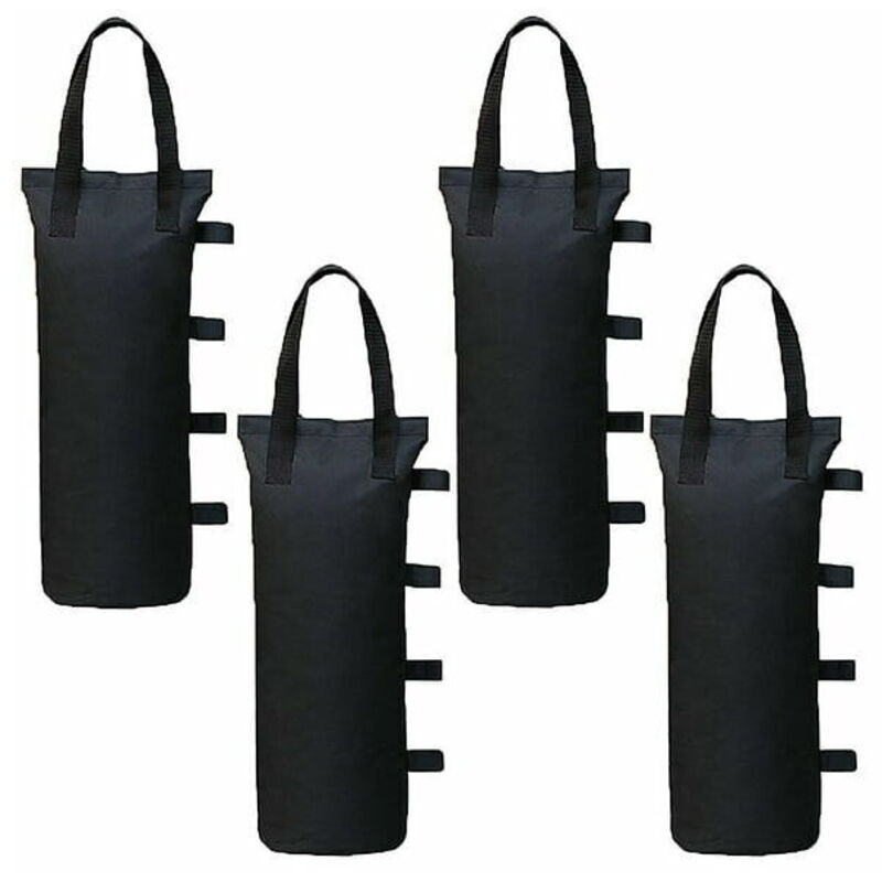 Lot de 4 Poids de Gazebo pour Tonnelle et Pavillon, Sac de Lestage Sable pour Jambes, Tentes Pare-Soleil, Parasol