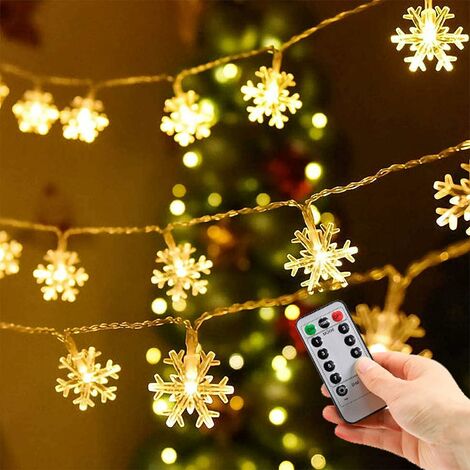 le jardin la chambre à coucher et la décoration intérieure et extérieure Guirlande lumineuse de Noël Bonhomme de neige 1.65 m 10 LED Décoration de Noël avec pour la maison 
