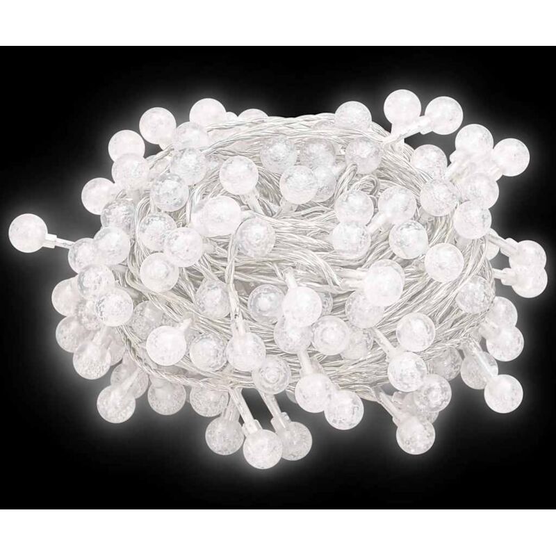 Guirlande lumineuse Globe 20 m 200 led Blanc froid 8 fonctions Vidaxl