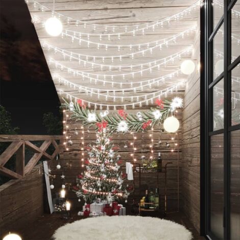 Guirlande lumineuse Globe 40 m 400 LED Blanc froid 8 fonctions vidaXL