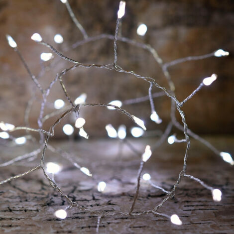 Guirlande lumineuse grappe blanc pur 9m
