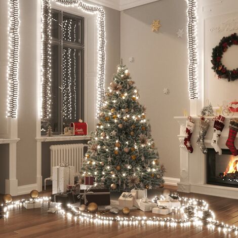 Guirlande lumineuse | Guirlande LED extérieur et interieur à LED groupées 400LED Blanc froid 7,4 m PVC 16026