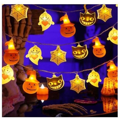 Guirlande lumineuse Halloween - 20 LEDs multicolores - 3 mètres - Étanche IP65
