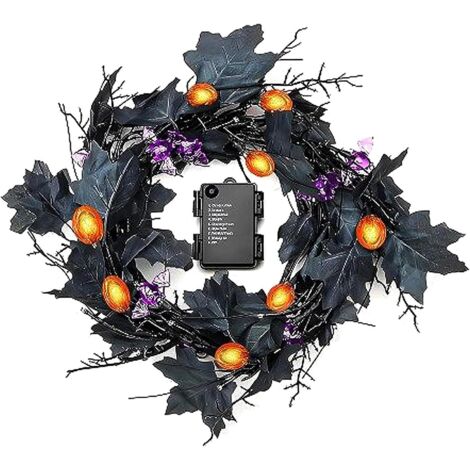Guirlande Lumineuse Halloween - LED Lierre Saule Branche Décorative