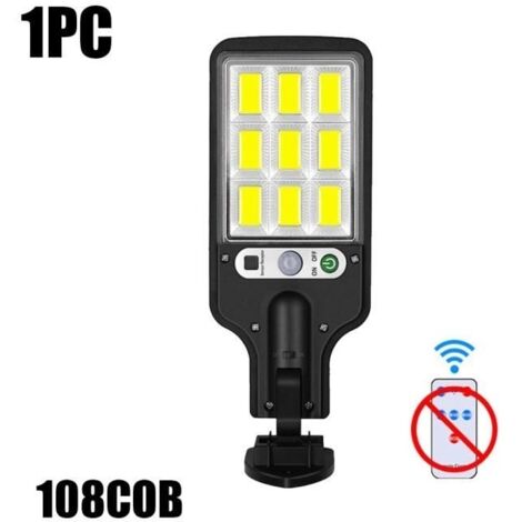 GUIRLANDE LUMINEUSE INTERIEURE,108COB-1PC-1-2-3-4PCs Solaire Lumières Led Lampe Solaire Extérieur avec 3 Modes Étanche Capteur De