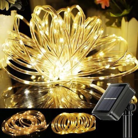 Guirlande lumineuse - LECOO - 12M - 100LED - Solaire - Étanche - Blanc chaud
