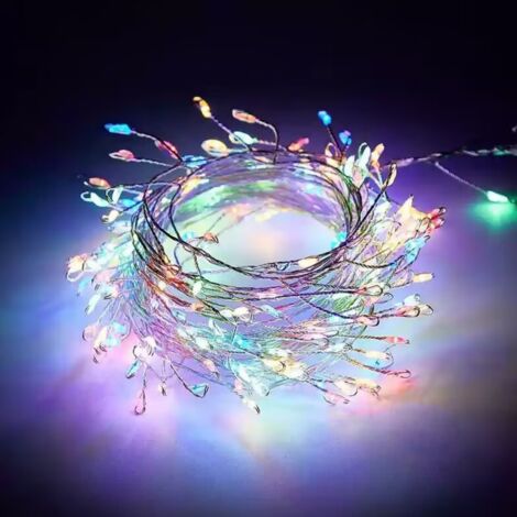 Guirlande lumineuse LED 100 ampoules avec télécommande, 3m pour décoration de Noël, fête et mariage