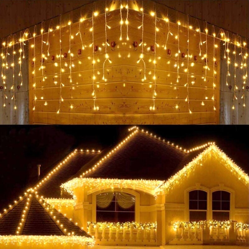 Guirlande Lumineuse, 100M 2000LEDs 8 Modes IP65 Etanche Guirlande Lumineuse Exterieure avec Adapteur Alimentation Micro led Decoration pour Chambre