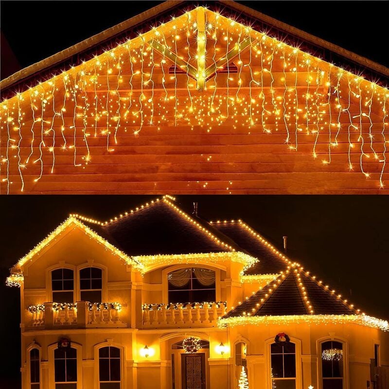 Guirlande Lumineuse, 50M 500LEDs 8 Modes IP65 Etanche Guirlande Lumineuse Exterieure avec Adapteur Alimentation Micro led Decoration pour Chambre