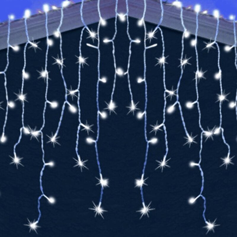 Guirlande lumineuse led de Noël à suspendre, 400 led, 8 modes, 75 led, pour l'extérieur et l'intérieur, idéale pour les fêtes, les vacances et les