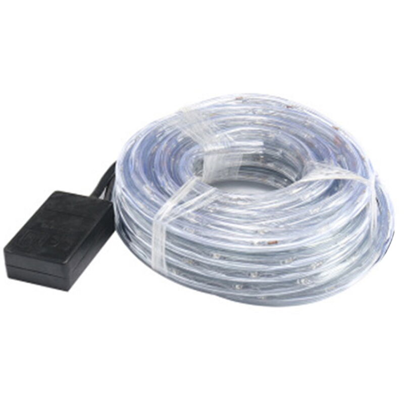 Guirlande lumineuse LED d'extérieur, tube transparent étanche pour balustrade de terrasse, jardin, cour, pelouse, camping
